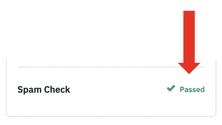 Ac Email Marketing Spam Check Arrow