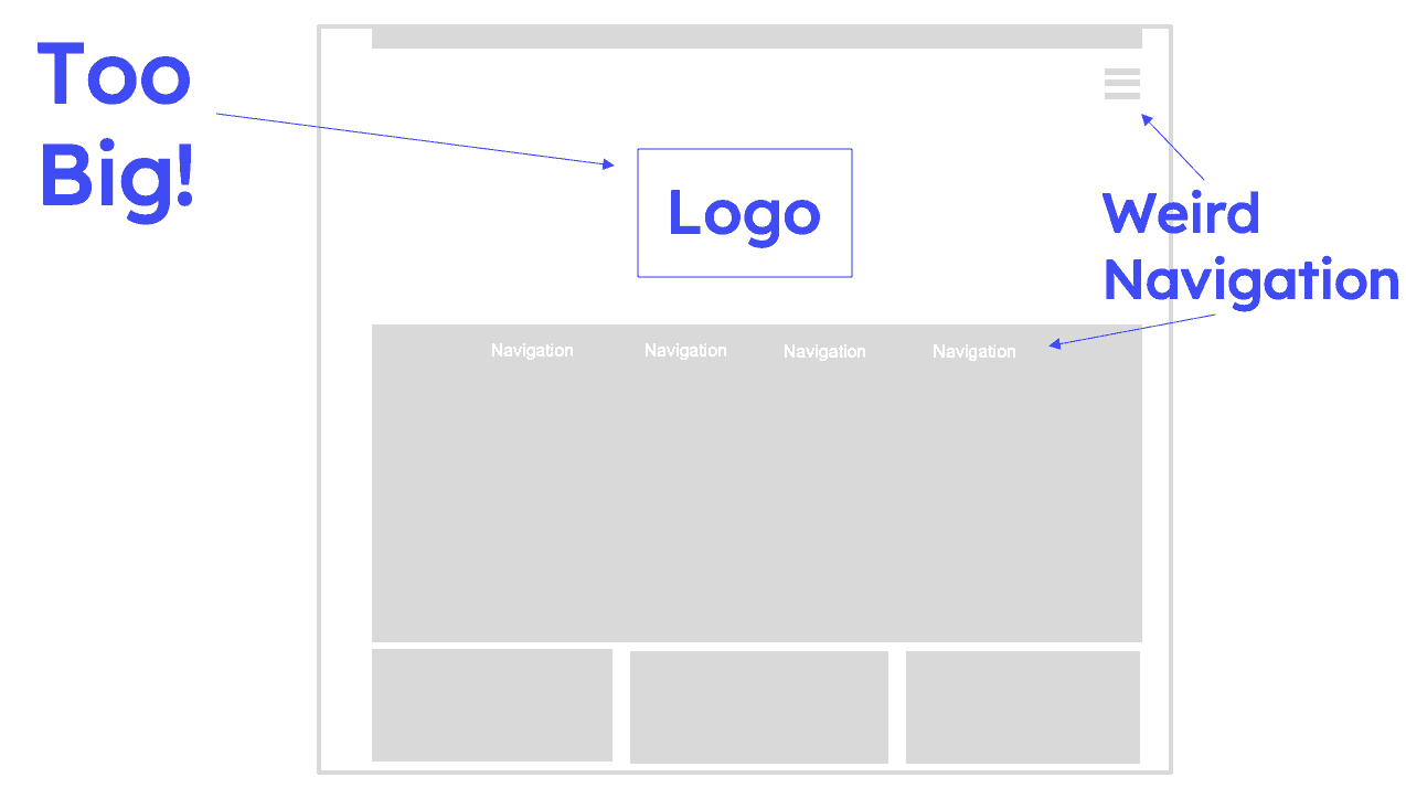 Example of weird website navigation