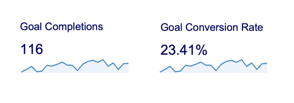 Goal completions and conversions